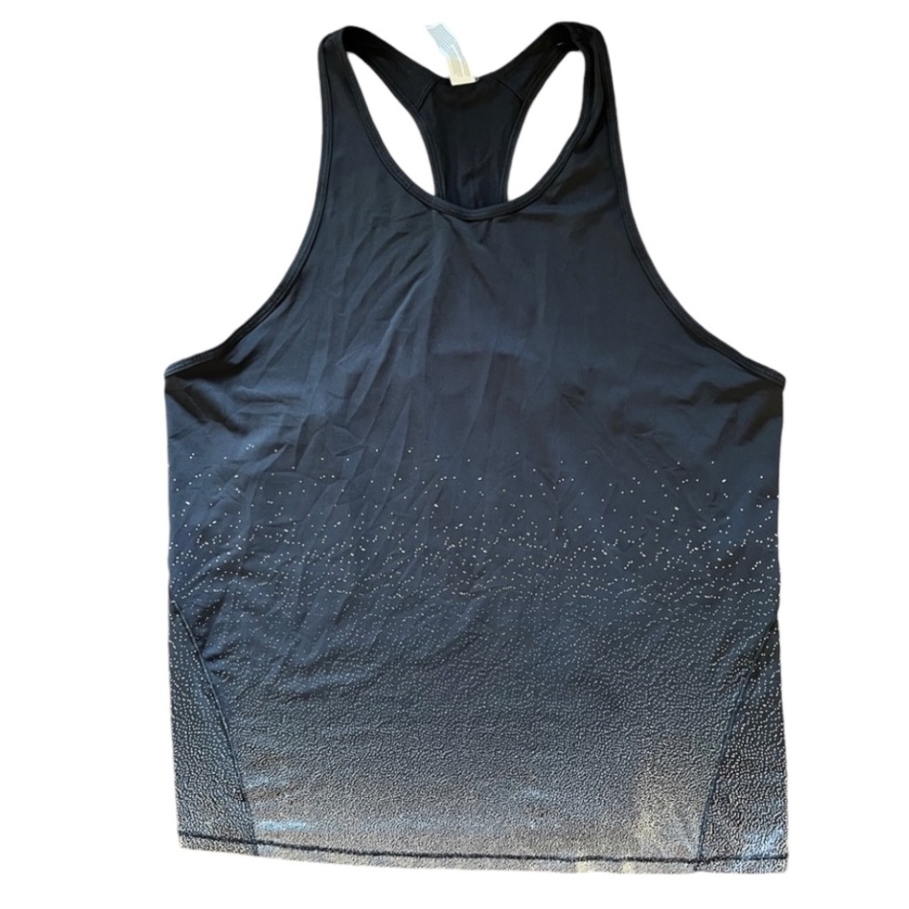 All In Motion Activewear Women's Black Sparkle Racerback Tank Top